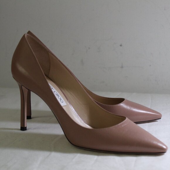 NWOB Jimmy Choo Heels Pumps Classic Romy Stiletto Pump Leather 41 - Picture 5 of 8